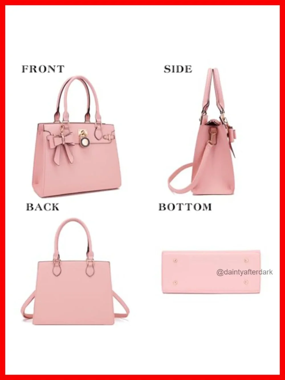 Vegan Leather Satchel Tote Handbag with Matching Wallet Clutch Set for Women